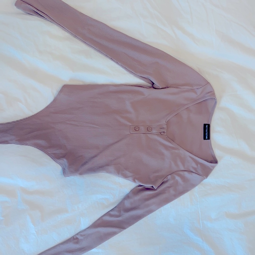 Long sleeve bodysuit, Mauve, Pretty little thing